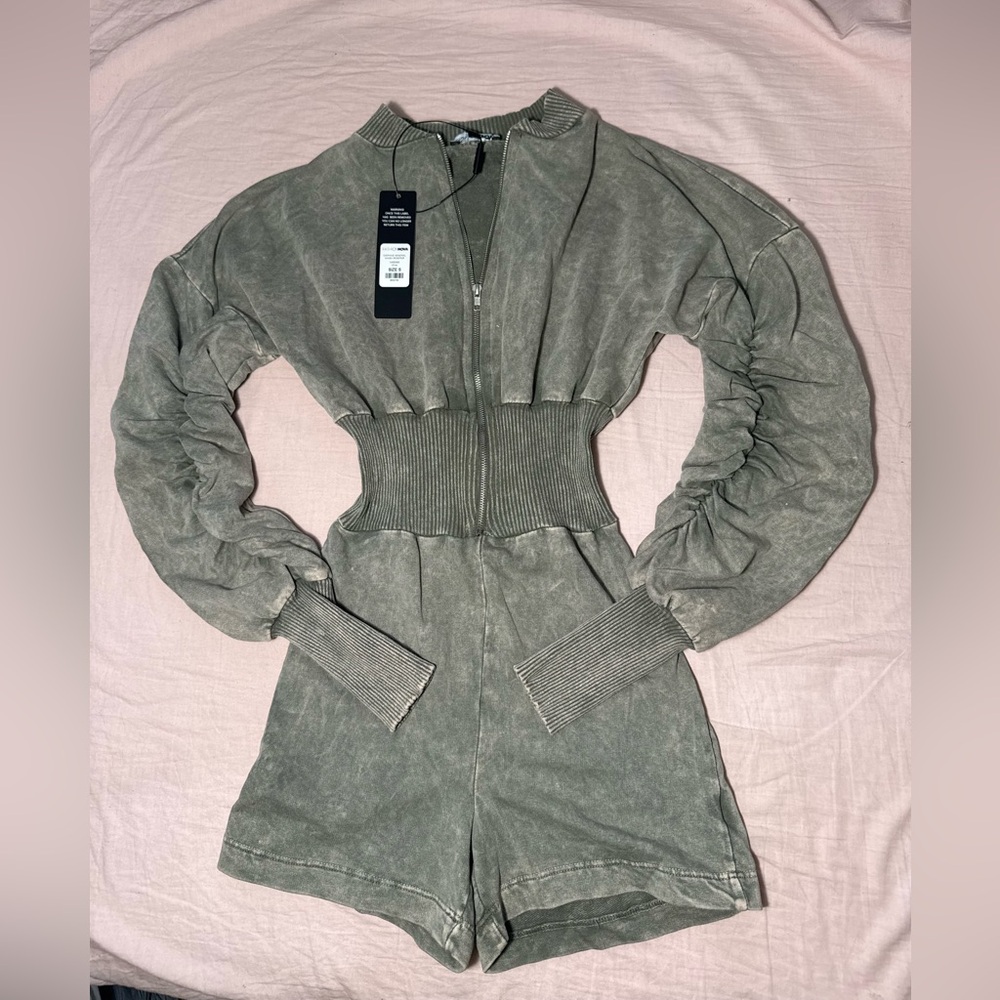Fashion Nova Olive Green Jumpsuit